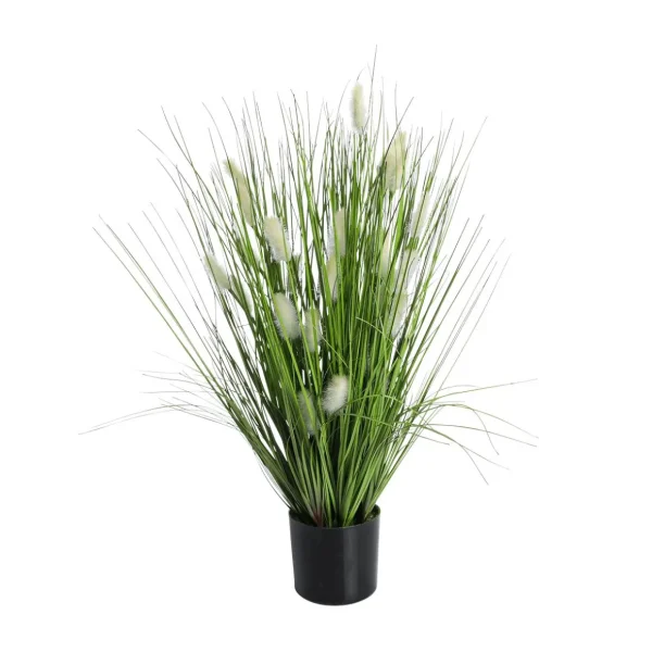 Sommerdeko | Dekogras^DecoWoerner Deko-Samtgras Im Schwarzen Topf 50 Cm grün