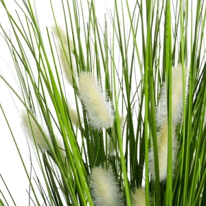 Sommerdeko | Dekogras^DecoWoerner Deko-Samtgras Im Schwarzen Topf 50 Cm grün