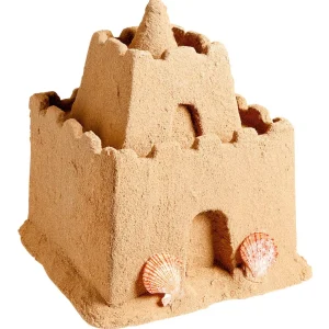 Sommerdeko^DecoWoerner Deko-Sandburg 40 Cm Hoch braun
