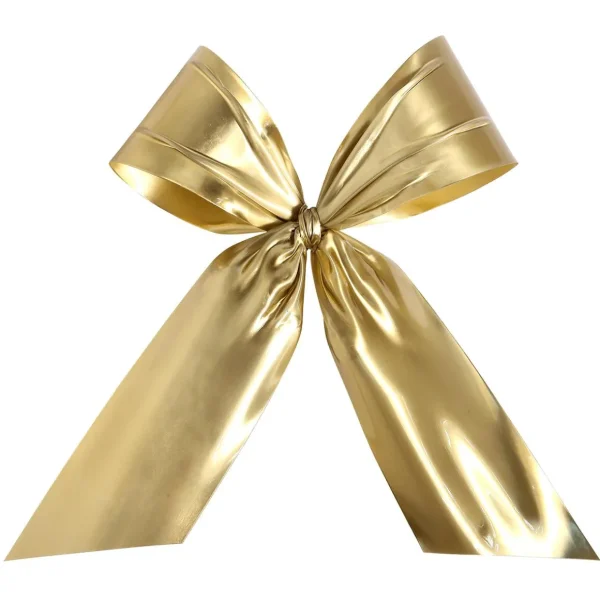 Xxl Weihnachtsdeko^DecoWoerner Dekoschleife Für Aussen, 70 Cm , B1 gold