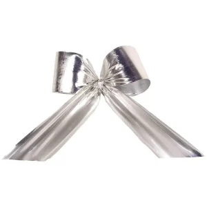 Weihnachtsfiguren^DecoWoerner Dekoschleife Für Aussen, 70 Cm , B1 silber