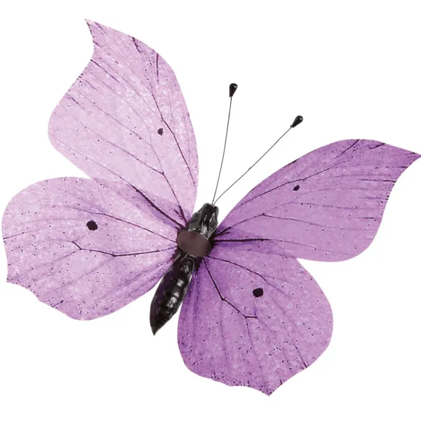 Dekotiere | Frühlingsdeko^DecoWoerner Deko-Schmetterling Lila, 30 Cm violett