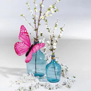 Frühlingsdeko^DecoWoerner Deko-Schmetterling Pink, 80 Cm rosa