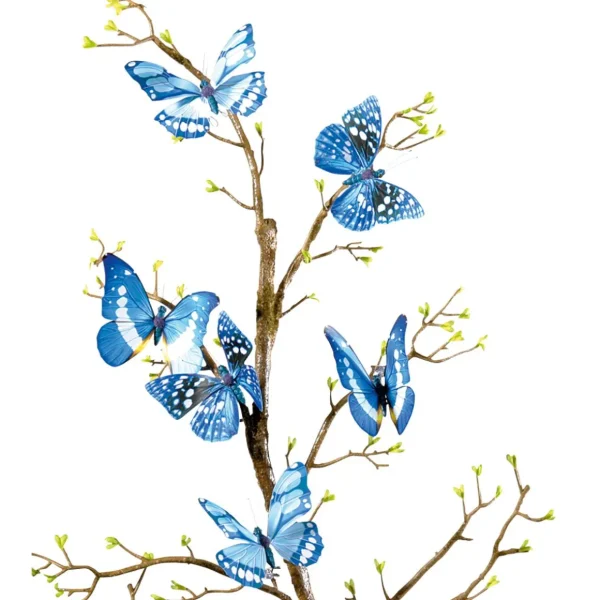 Dekotiere | Frühlingsdeko^DecoWoerner Deko-Schmetterlinge, 10 Cm, , 6 Stück blau