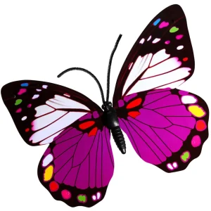 Dekotiere | Frühlingsdeko^DecoWoerner Deko-Schmetterlinge Lila 40 Cm 3 Stück violett