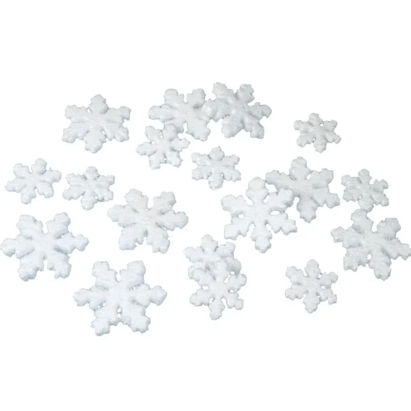 Streudeko | Winterdeko^DecoWoerner Deko-Schneeflocken 30 Stück weiß