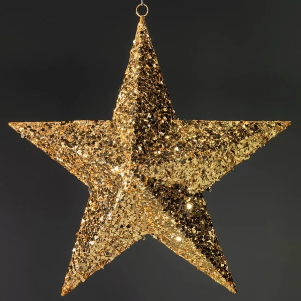 Xxl Weihnachtsdeko^DecoWoerner Deko-Stern, , 120 Cm Ø gold