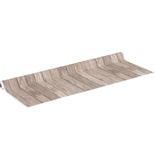 Stoffe^DecoWoerner Dekostoff “Bretterwand“, 140 Cm Breit, Beige