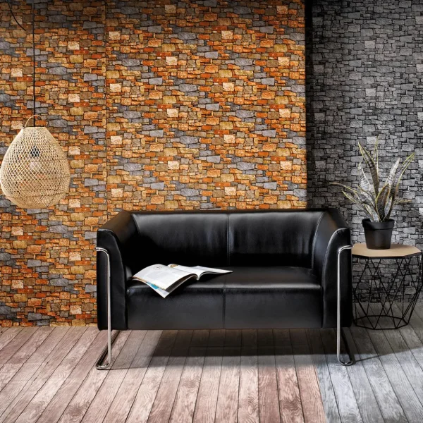 Stoffe^DecoWoerner Dekostoff “Bretterwand“, 140 Cm Breit, Beige