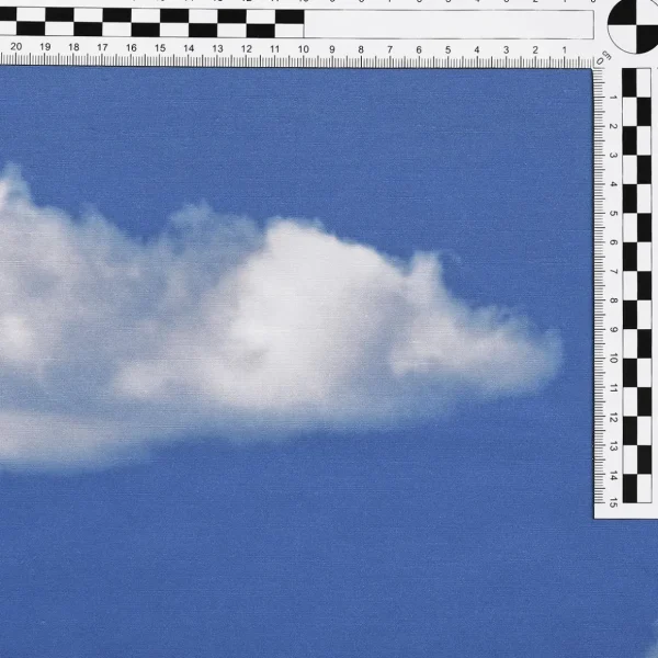 Stoffe^DecoWoerner Dekostoff “Wolken“ 150 Cm Breit blau