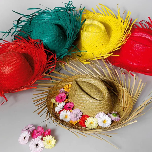 Sommerdeko^DecoWoerner Deko-Strohhut, 40 Cm Ø braun