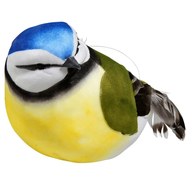 Dekotiere | Frühlingsdeko^DecoWoerner Dekovogel Grün Gelb 19 Cm blau