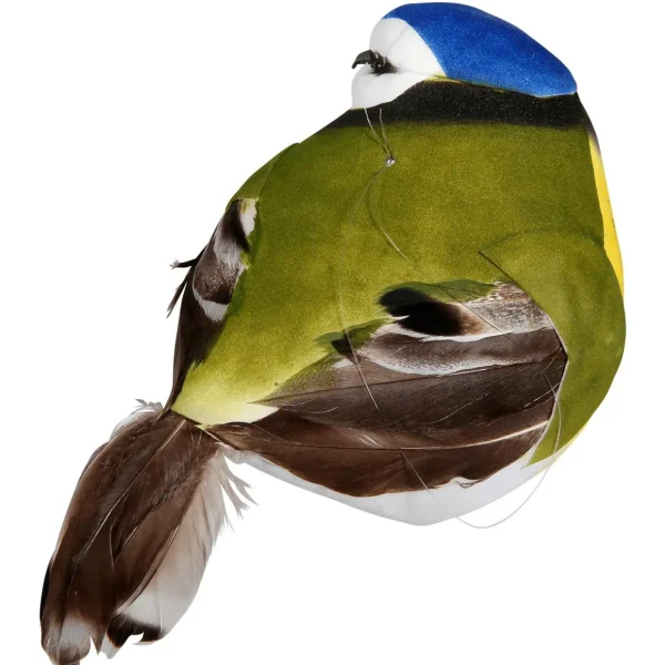 Dekotiere | Frühlingsdeko^DecoWoerner Dekovogel Grün Gelb 19 Cm blau