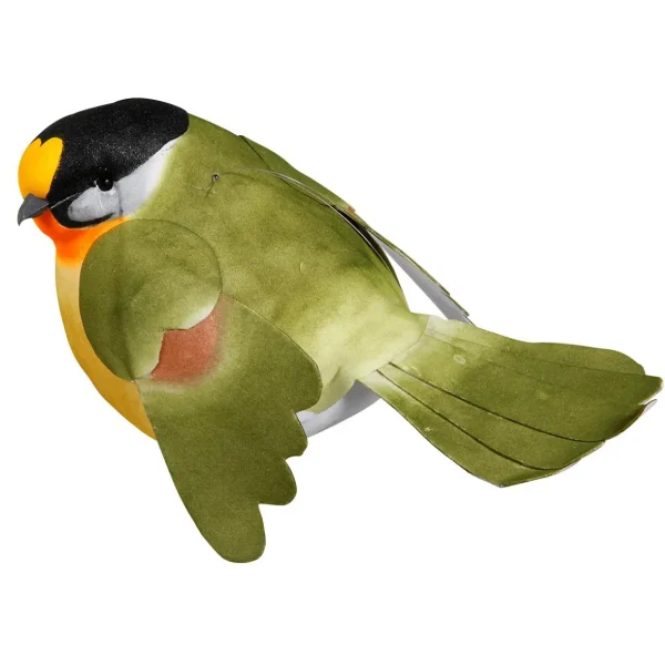 Dekotiere | Frühlingsdeko^DecoWoerner Dekovogel -orange 19 Cm grün