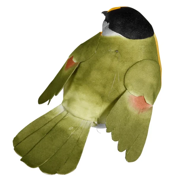 Dekotiere | Frühlingsdeko^DecoWoerner Dekovogel -orange 19 Cm grün