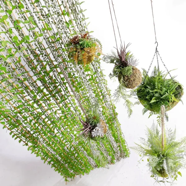 Sommerdeko^DecoWoerner Dekovorhang "Nature" 200 Cm grün
