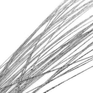 Äste & Zweige^DecoWoerner Dekozweig gras, Pack á 2 Stück silber