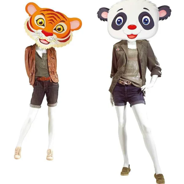 Sommerdeko^DecoWoerner Display-Hänger "Panda" 85 Cm Breit schwarz