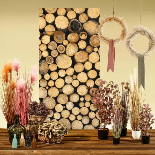 Dekogras^DecoWoerner Distel-Kunstgras Im Schwarzen Topf 69 Cm grün