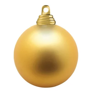 Weihnachtskugeln^DecoWoerner Dunkel, Matte Weihnachtskugeln Aus Schwer Entflammbarem Kunststoff, 6 Cm Ø –24 Stück gold