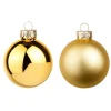 Weihnachtskugeln^DecoWoerner Dunkelene Weihnachtskugeln Aus Glas 6 Cm Ø – 24 Stück gold