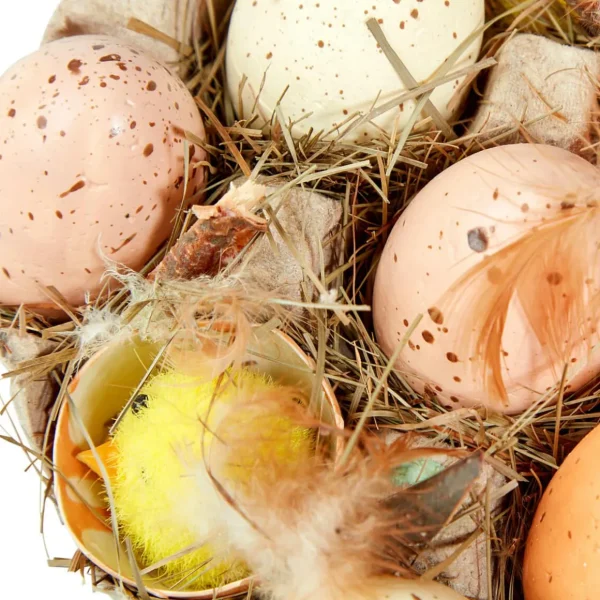 Osterdeko^DecoWoerner Eier-Küken-Schachtel braun