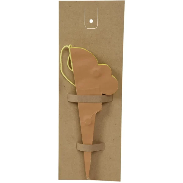 Sommerdeko^DecoWoerner Eiscreme-Hängedeko Aus Karton 30 Cm, gelb