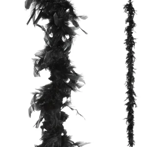 Themen-Deko^DecoWoerner Federboa, , 180 Cm schwarz