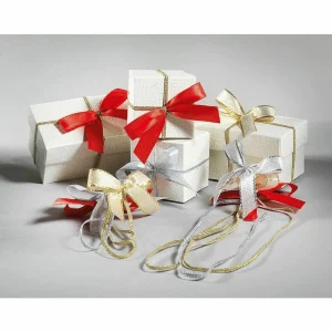 Geschenkschleifen^DecoWoerner Fertigschleifen 20 Cm, 100 Stück silber