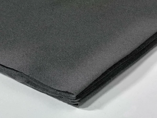 Stoffe^DecoWoerner Filz Stoff, Dunkel, 1,5 Mm, 180 Cm Grau