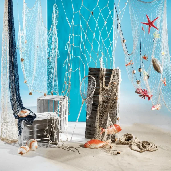 Sommerdeko^DecoWoerner Fischernetz 200 X 250 Cm blau