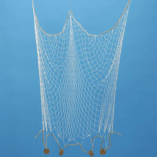 Sommerdeko^DecoWoerner Fischernetz Mit Schwimmern 150 X 100 Cm braun