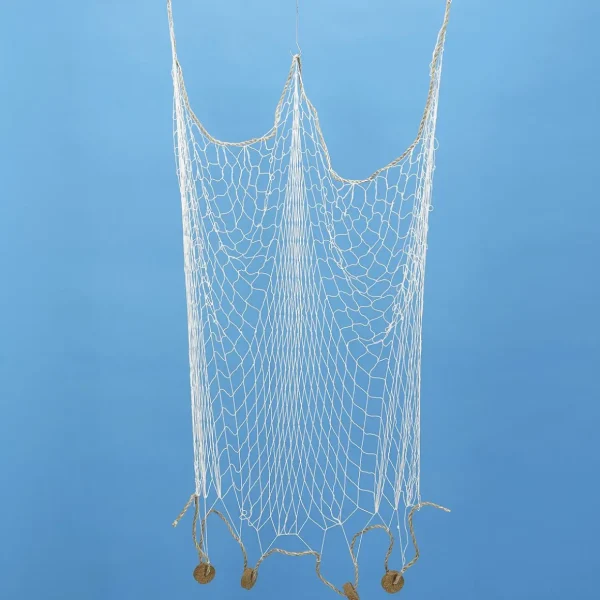 Sommerdeko^DecoWoerner Fischernetz Mit Schwimmern 150 X 100 Cm braun