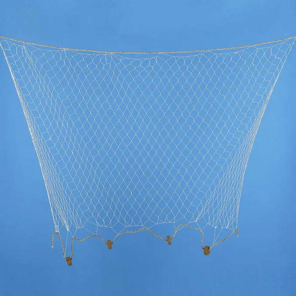 Sommerdeko^DecoWoerner Fischernetz Mit Schwimmern 150 X 100 Cm braun