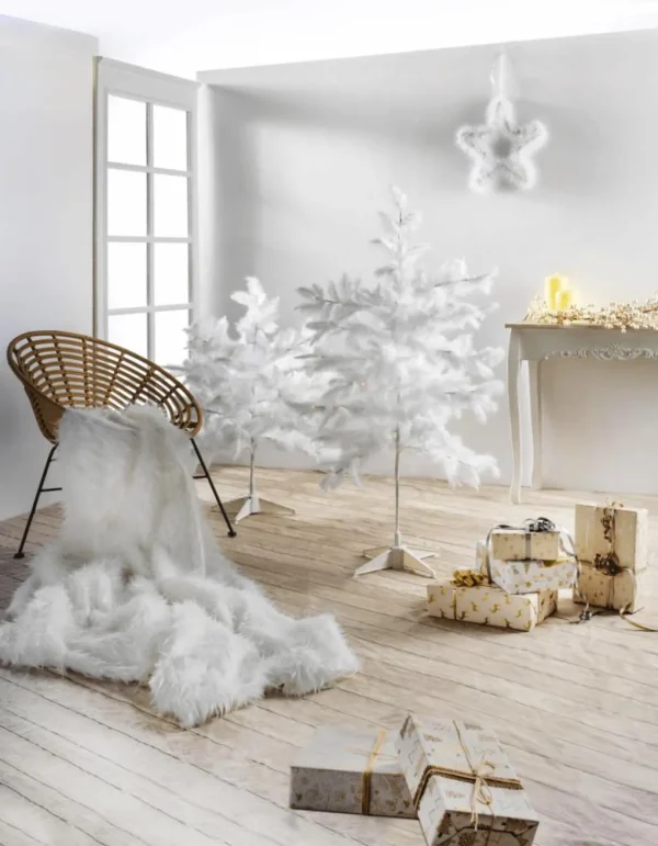 Stoffe | Winterdeko^DecoWoerner Flokati Langhaarfell, , 145 Cm weiß