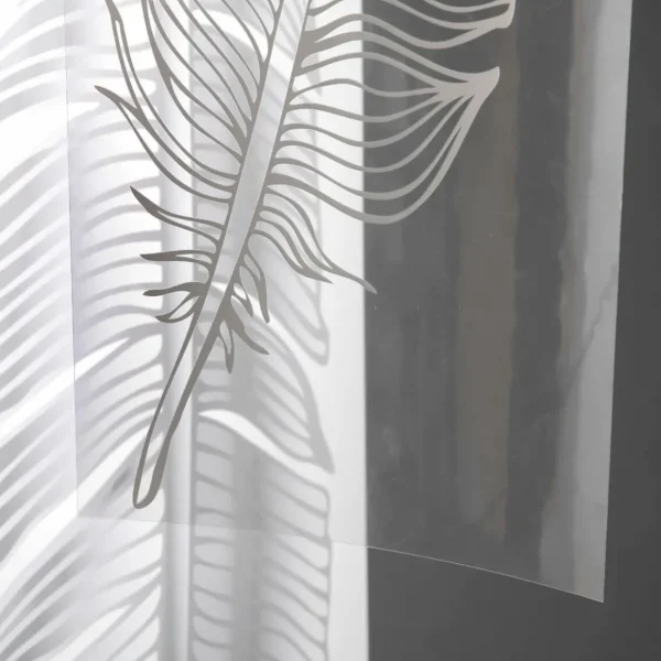 Themen-Deko | Themen-Banner^DecoWoerner Folien-Banner Feder, 139 Cm Lang transparent