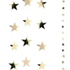 Weihnachtssterne^DecoWoerner Folien-Sternenkette 7 Cm Ø, 200 Cm, 3 Stück gold