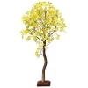 Kunstbäume^DecoWoerner Forsythien-Kunstbaum Mit Standplatte 120 Cm gelb