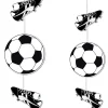 Themen-Deko^DecoWoerner Fußballgirlande Mit Schuhen & Fußbällen 90 Cm schwarz