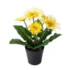 Kunstblumen^DecoWoerner Gerbera-Kunstblume Im Topf , 30 Cm gelb