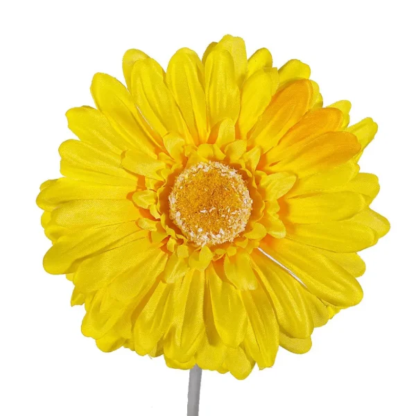 Kunstblumen^DecoWoerner Gerbera-Kunstblumen , Pack à 2 Stück gelb