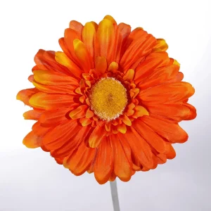 Kunstblumen^DecoWoerner Gerbera-Kunstblumen , Pack á 2 Stück orange