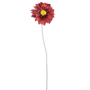 Kunstblumen^DecoWoerner Gerbera-Kunstblumen , Pack à 2 Stück rot