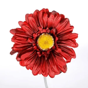 Kunstblumen^DecoWoerner Gerbera-Kunstblumen , Pack à 2 Stück rot