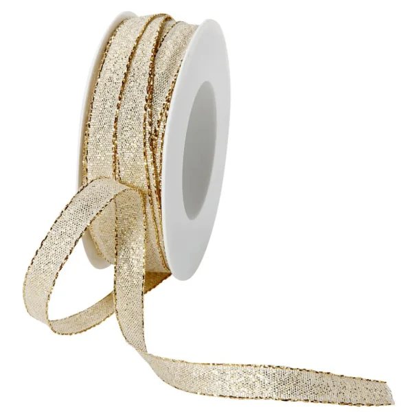 Geschenkband^DecoWoerner Geschenkband "Glamour" 10 Mm X 20 M gold