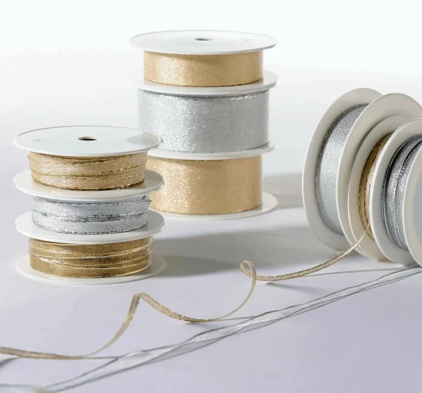 Geschenkband^DecoWoerner Geschenkband "Glamour" 40 Mm X 20 M gold