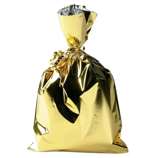 Geschenksäckchen^DecoWoerner Geschenkbeutel, Glänzend, , 20 X 35 Cm gold