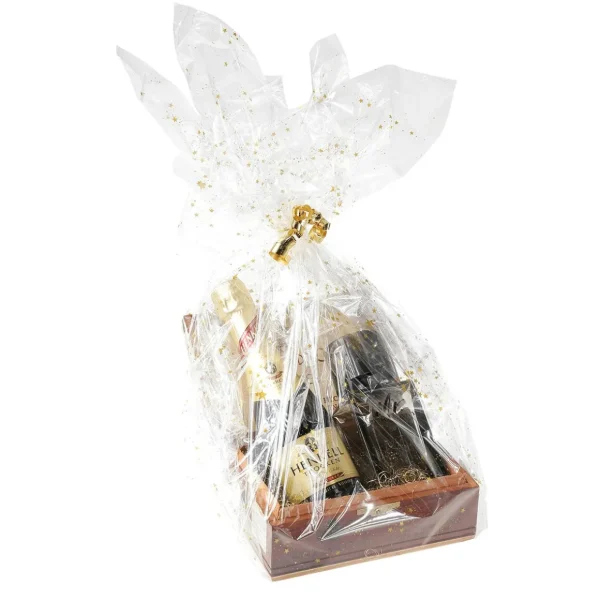 Geschenkfolie^DecoWoerner Geschenkfolie Sterne 70 Cm, 100 M transparent