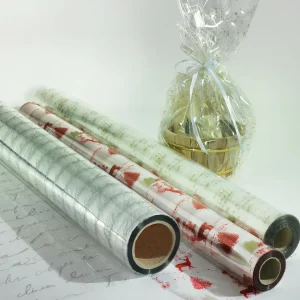 Geschenkfolie^DecoWoerner Geschenkfolie Sterne 70 Cm, 100 M transparent