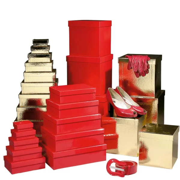 Geschenkboxen^DecoWoerner Geschenkkartonage, , 10tlg. gold